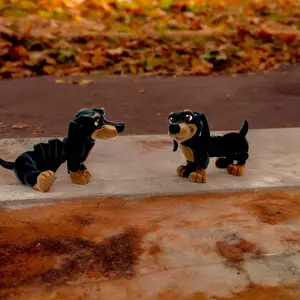 Playful Paws: 3D Printed Dachshund animal figurine collectible figurine dog lover super cute print print dog office decor Nature Ornaments