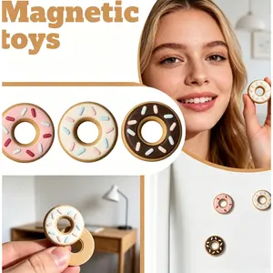 3D-Printed Donut Magnetic Slider – Brain Teaser Fidget Toy for Teens & Adults, Focus Desk Gift for Him