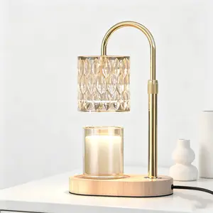Candle Warmer Lamp, Glass Candle Heater Lamp, 4-Level Dimmer, Timer