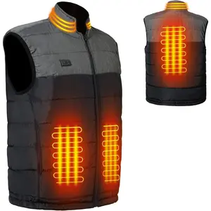 Men's Heated Vest for Outdoor Activities - Insulated and Adjustable Warmth Tagefa Two-Touch LED