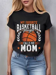 My Favorite Basketball Player Calls Me Mom Shirt Basketball Mom Gift T-Shirt