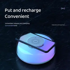 Smart Eye-Protection Night Light with 15W Wireless Charging Adjustable Brightness Touch Switch 3 Levels Dimming for Home Bedroom Office Living Room Indoor Outdoor Perfect Birthday Gift for Her