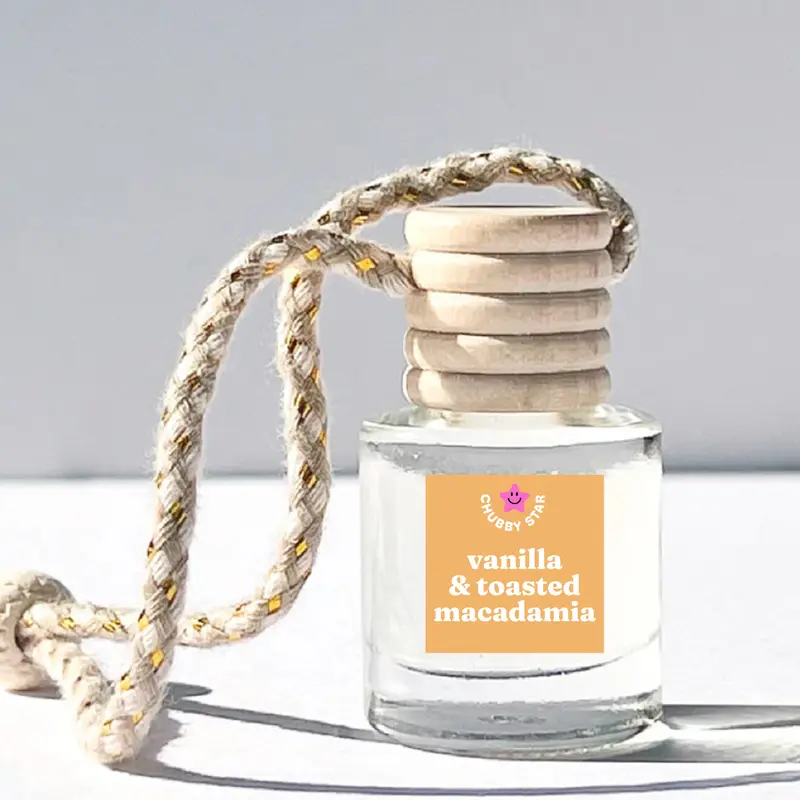 Vanilla & Toasted Macadamia Scented Car Freshener, Car Smell Products, Premium Vehicle Accessories