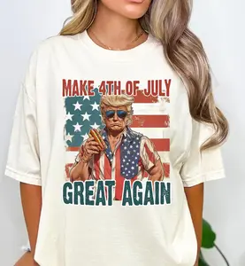 Make 4th Of July Great Again Shirt, Happy 4th of july T Shirt, Retro American 4th Of July Shirt, 4th of July Trump Shirt, Independence Day