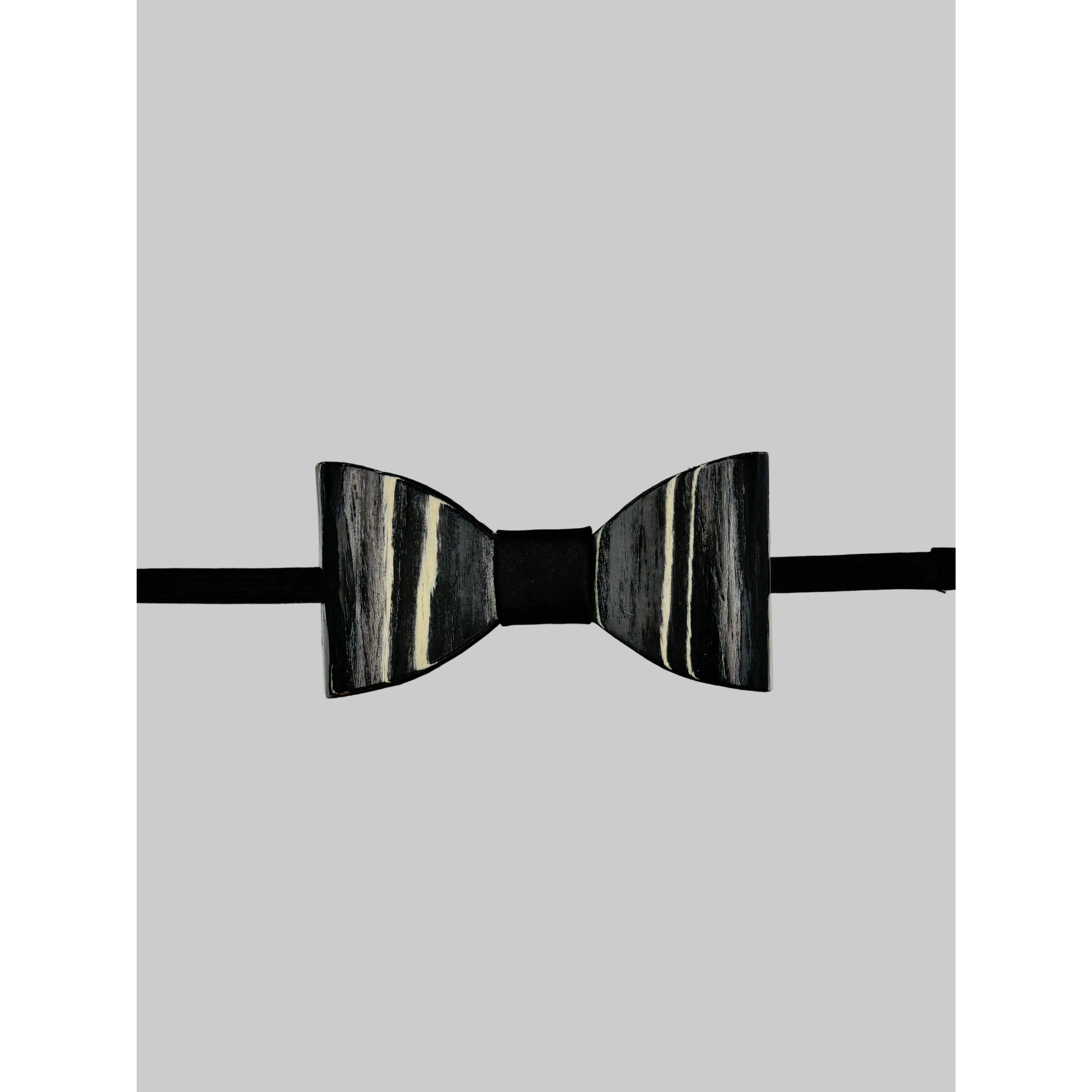 EBONY WOOD BOW TIE