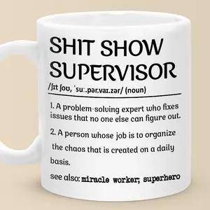 Gift - Chaos Management Expert Definition 11 Oz Mug For Supervisor Or Boss, Coffee Mug Hilarious Office Gift For Coworker – PAWFECTHOUSE
