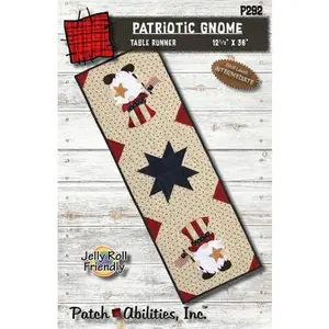 Patriotic Gnome Table Runner Quilt Pattern