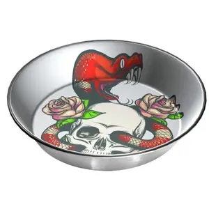 Komodo Skull & Snake Reptile Bowl
