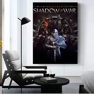 game M-Middle-earth Shadow of War Poster Wall art print art suitable for living room bedroom bar parlor home decoration gift  Custom Photo Poster  Personalized Wall Art