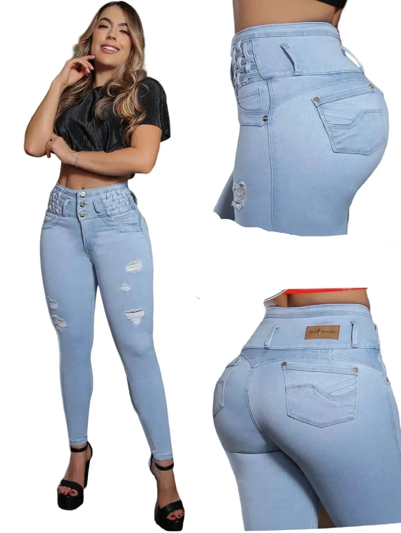 Colombian Jeans Bon Bon up 8802 butt lifter high waist tummy control push up effect skinny
