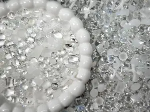 White Mixed Pointed Back Crystal Glass Rhinestones For Nails Art and DIY