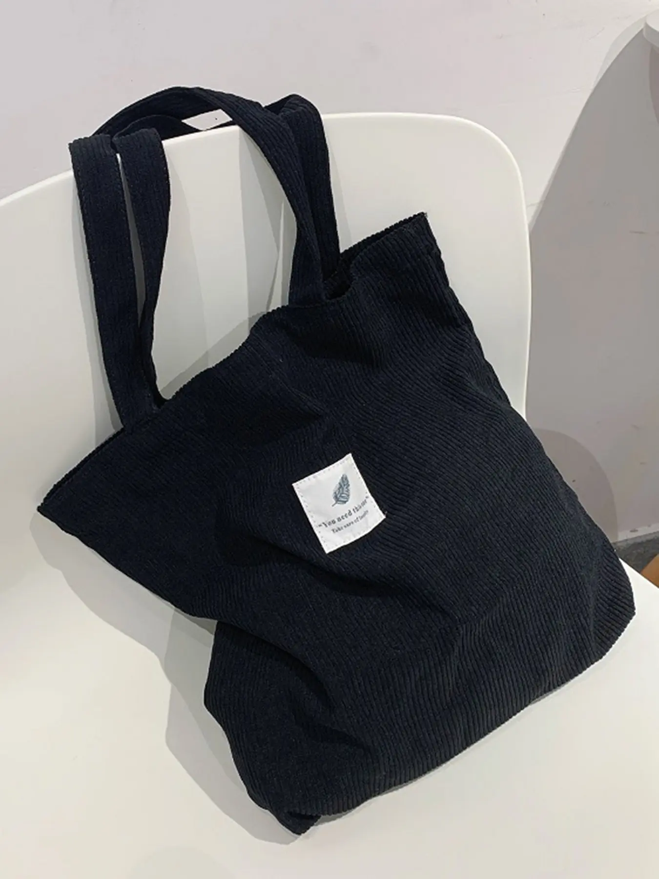Simple Drawstring Canvas Solid Color Bag, Large Capacity Shoulder Messenger Bag, Casual and Versatile Student Tote Bag, Lazy Style Design, Literary and Versatile, Suitable for Daily Commuting, Student Party, Etc.