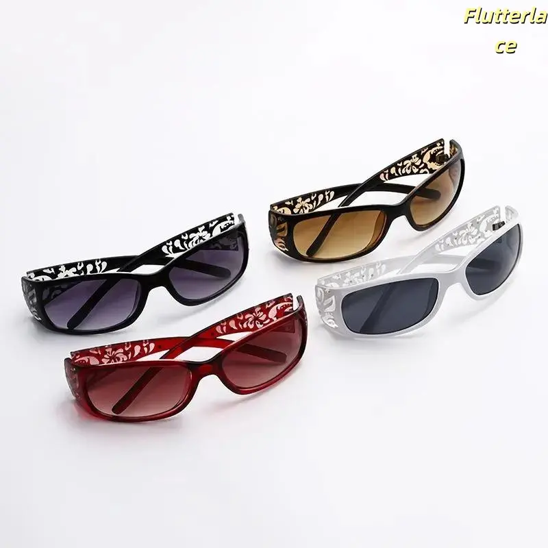 Women’s 4-Pack Vintage Rhinestone Sunglasses, Retro Tinted Frame, Comfortable Lightweight UV-Protection Fashion Eyewear, Ideal for Beach, Party & Daily Outfit Sports & Outdoor Accessories
