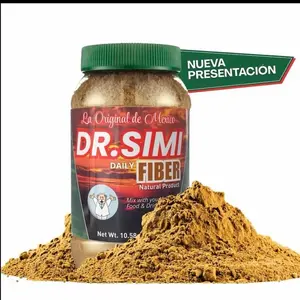 Dr. Simi Daily Fiber Powder 300g - Natural Fiber Blend with Wheat Bran Maguey & Cocoa - Original Mexican Product for Digestive Health & Smoothies Edible