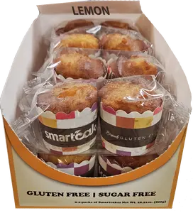 SmartCake Lemon 8-pack 38 calories (16 gluten free snack cakes)