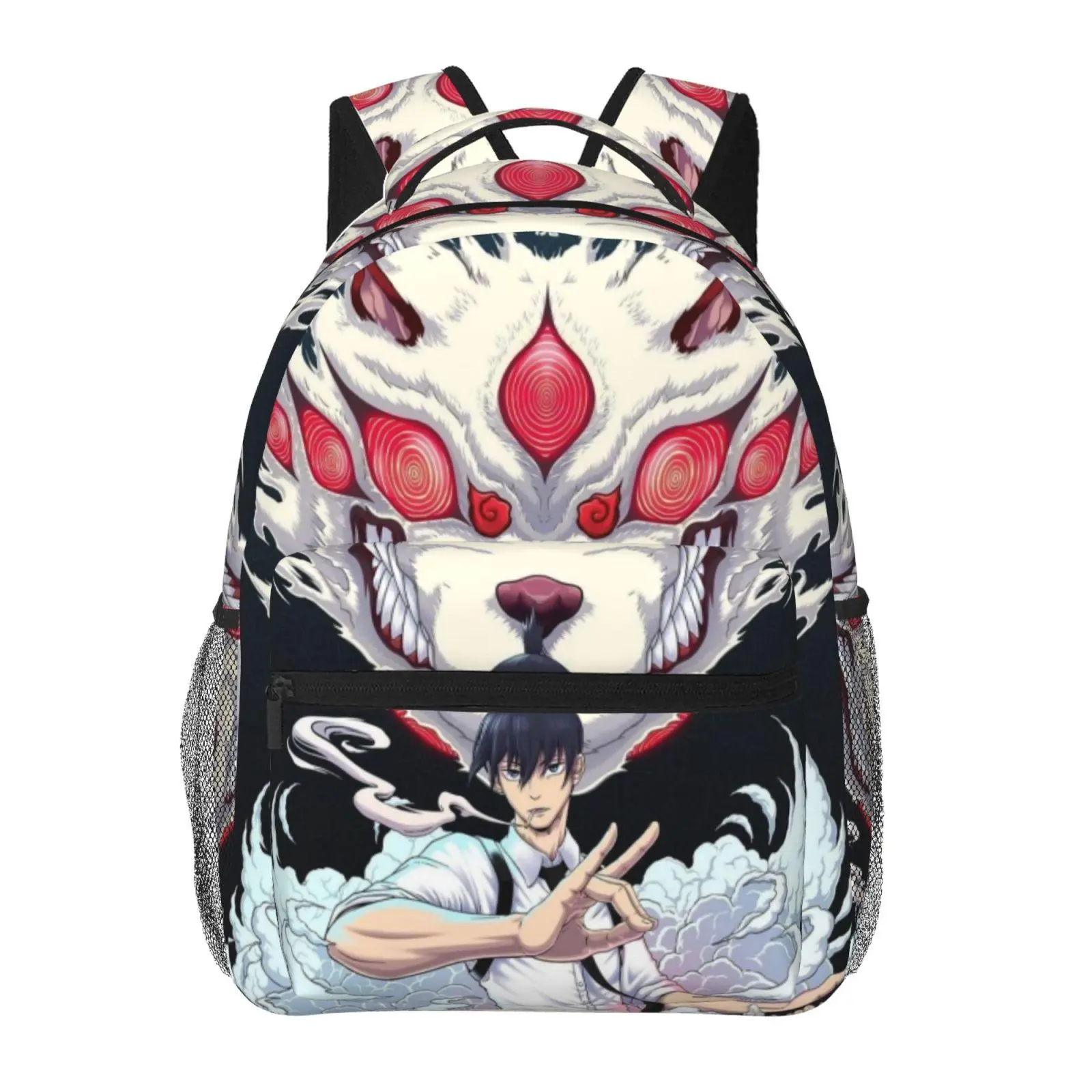 Jujutsu Kaisen backpacks for school — large-capacity laptop daypacks with exquisite prints, durable casual bookbags for campus daily commutes; a gift for teen students.