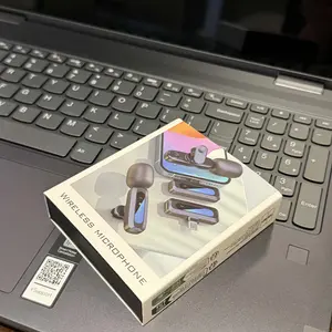 HITOZON Professional Wireless Lavalier microphone for iPhone,Android phone,Wireless Microphone Plug-Play,Lapel Mic for Video Recording,Teaching, interviews,Podcast,Cordless Omnidirectional Condenser Recording Mic for TikTok,YouTube,Vlog