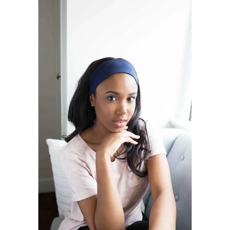 Jersey Knit Headband - Navy