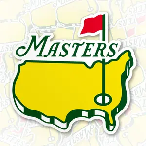Masters Golf Sticker, Masters Golf Lover Sport Drawing Stickers, Golfer Sticker, Sport Vinyl Cars Decal Stickers