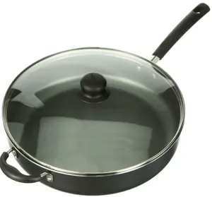 PrimaWare Non-Stick Jumbo Cooker with Cover, 5 Quart Capacity Cookware Steel