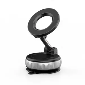 Vacuum Suction Magnetic Phone Holder for Car Dashboard, Windshield - Hands-Free Strong Grip Mount with 360° Rotation for iPhone & Android Phones