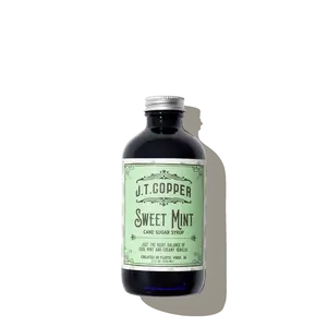 J.T.Copper Sweet Mint Syrup Beverage Vanilla - Versatile Cane Sugar Syrup for Hot Chocolate Coffee Italian Sodas Mojitos & Minty Lemonade