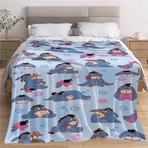 Soft Comfortable Printed Blanket, Office Nap Air Conditioning Blanket, Sofa Blanket, Autumn Winter Car Blanket, Hotel Couch Bed Camping Multi-Purpose Blanket