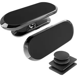 2-Pack Magnetic Phone Mount For Car, [Magnet N52 8pcs] [Super Strong Magnet] [4 Metal Plates] Phone Holder For Car, For Samsung Galaxy S24, S23, S22, S21, Fit All Smartphones & Tablets