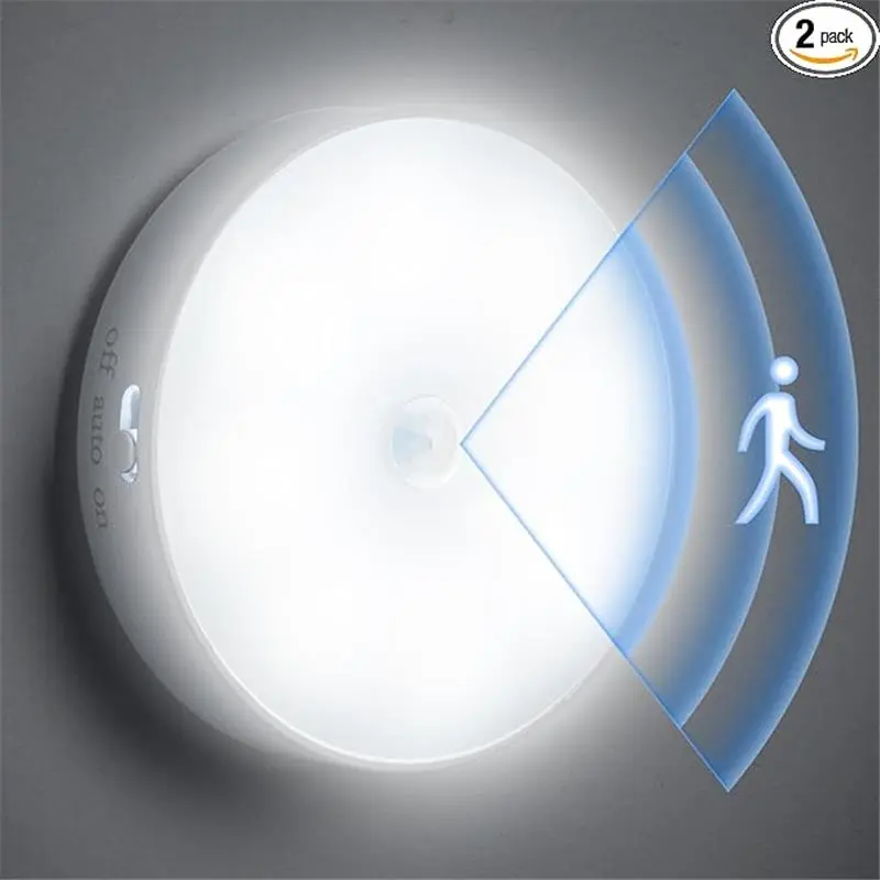 Motion Sensor Night Light 2 Pack LED Night Lights, Dusk to Dawn Motion Sensor for Bedroom, Bathroom, Toilet, Stairs, Kitchen, Hallway
