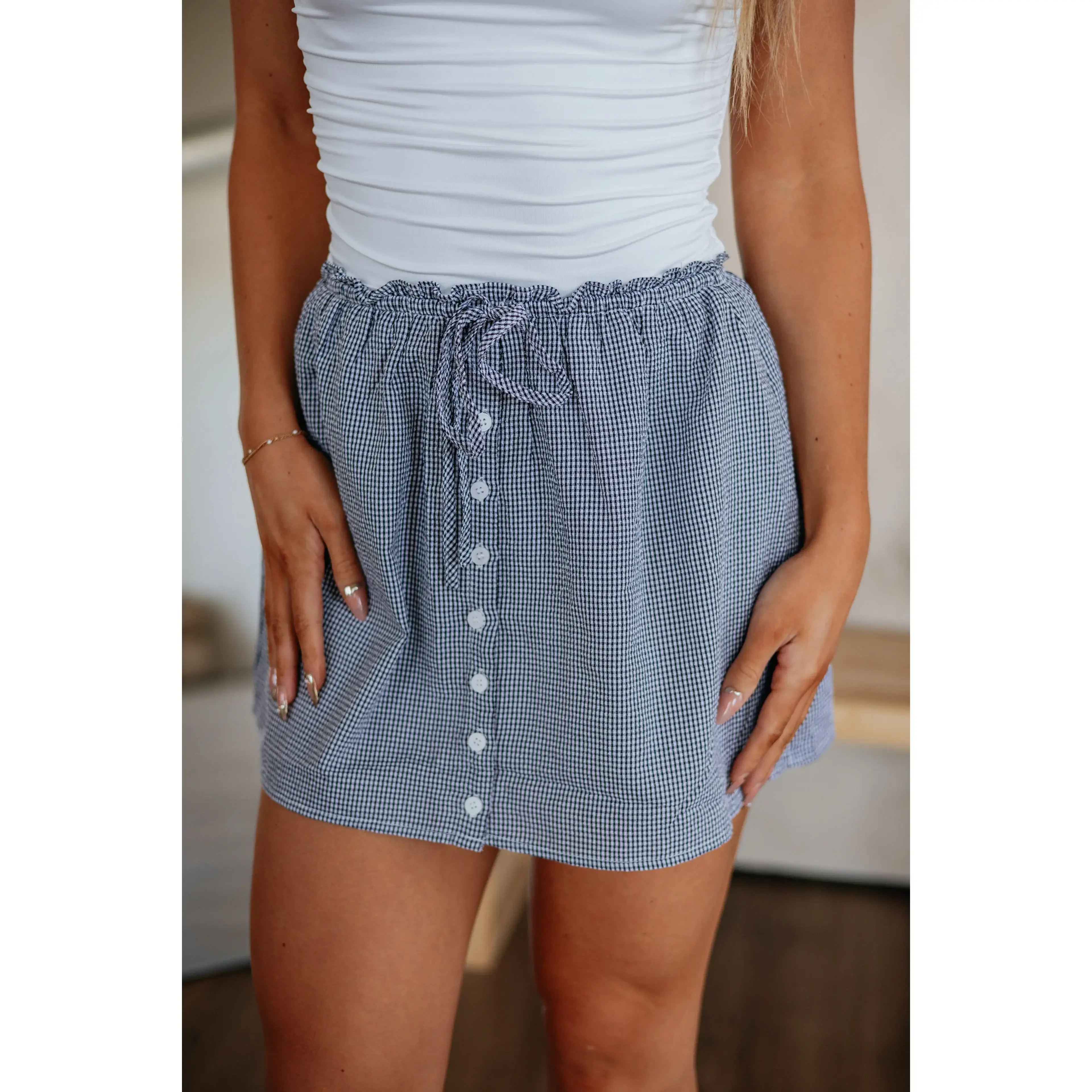 Debbie Gingham Skirt