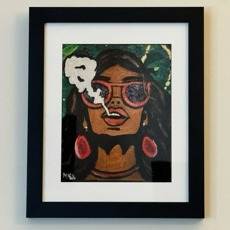 Ganjaland 5, 8x10in Framed poster