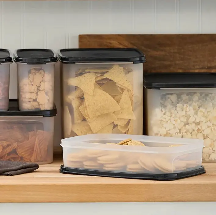 Modular Mates Rectangle Dry Food Storage Containers, 1-4 in Sizes, Airtight, Carrier Container, for Cheese, Chocolate Macarons, Cooked Food, Airtight Food Storage, Carrier Container Food Storage