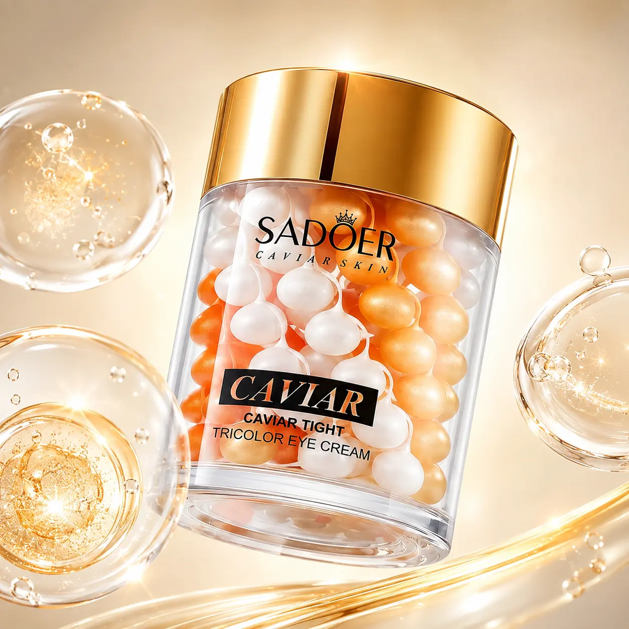 60g Caviar Essence Eye Cream, Refreshing Eye Care Lotion, Hydrating Eye Cream, Moisturizing Eye Care for Women, Holiday Skin Care Gift, Summer Beauty Supplies, Korean Skincare, Eye Care Routine, Eye Care Product
