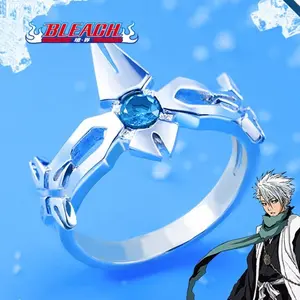 Anime Bleach Hitsugaya Toushirou Daiguren Hyourinmaru Cosplay Ring Personalized Rings Jewelry Theme Party Accessories