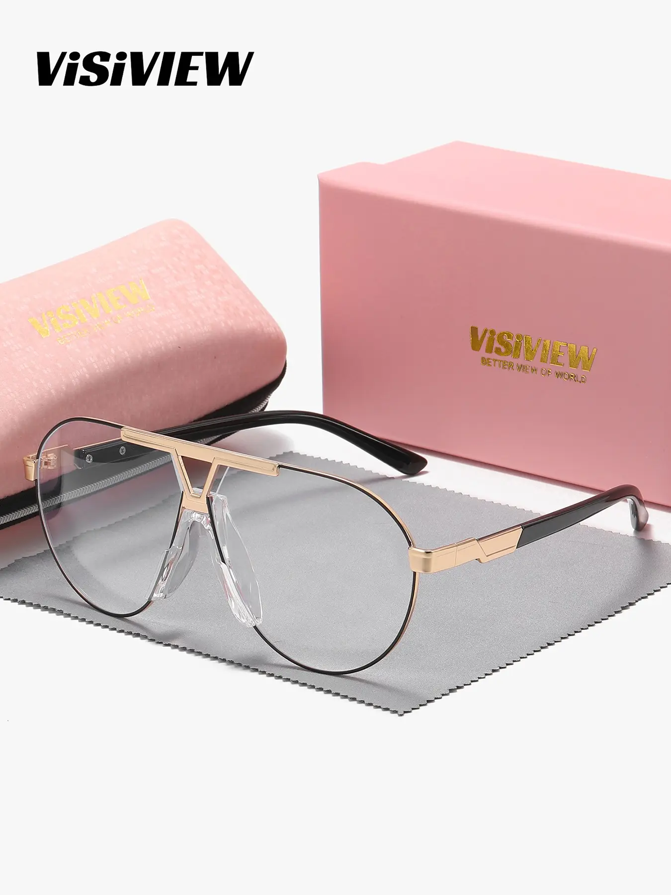 VisiView 1 Piece Unisex Fashion Forward Full Frame Plano Glasses Fresh And Soothing Style Frog Frame Plano Glasses