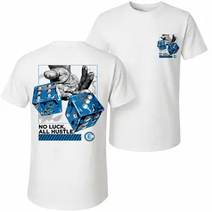 Men's Pure Cotton Short-Sleeve Shirt With Dice Print—A Unisex Casual Style Perfect For Spring And Summer; Featuring A Cool Graphic Design And A Classic Crew Neck, Suitable For All Four Seasons.