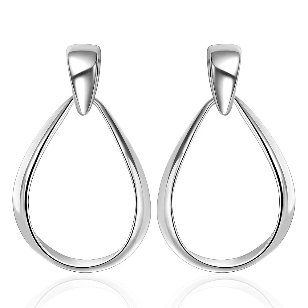 Sterling Silver Dangle Chandelier Stud Pierced Fashion Earrings L160