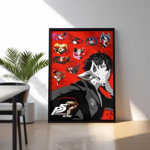 Persona 5 Royal Video Game Poster, Persona Gaming Print Decor Posters - Frame NOT Included