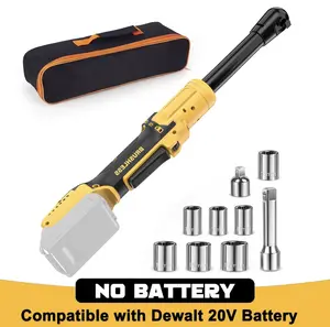 FunnyWhale 3/8" Cordless Ratchet Wrench Compatible with Dewalt 20V MAX Batteries(No Battery) 81FT-LBS(110N.m) Cordless Ratchet,6-inch Extended Ratchet Wrench with Variable Speed