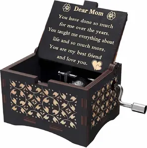 Mother's Day Gifts  for Mom from Son/Daughter Music Box Personalize Engraved Gifts
