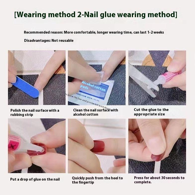 Graffiti Oil Painting Series Removable Fake Nails Wear Armor