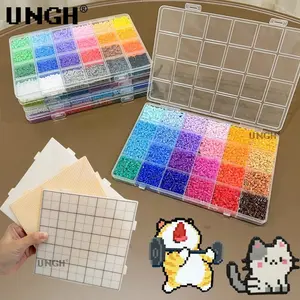 Perler Beads with box Mard Bean Fusion 2.6mm Pindou DIY material bag Holiday Gifts Hama Beads Handicraft Handmake keychain