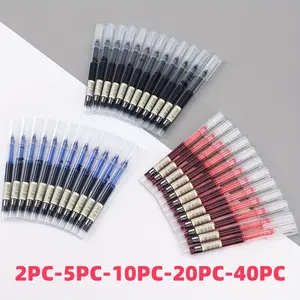 2-5-10-20-40PCS quick drying ballpoint pens, Rollerball pen set, 0.5mm black, blue, gel pen for writing and homework, writing tools in school office, gifts for back to school season