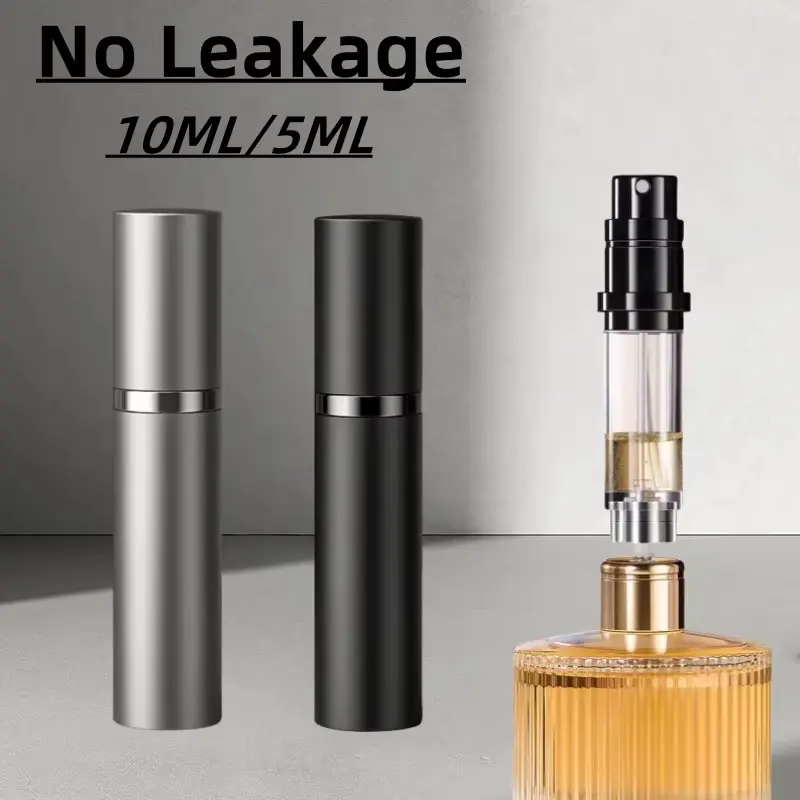5ml & 10ml Mini Bottom-Filling Refillable Perfume Spray Atomizer Bottles, Portable Travel Containers for Beauty & Personal Care Cosmetic Liquids