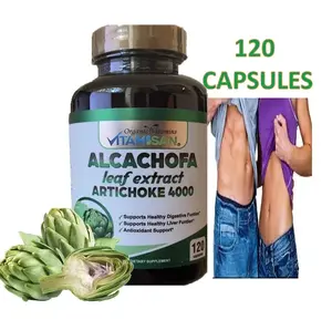 Organic Naturals Artichoke Alcachofa Herbal Wellness Formula 120 Capsules Made in the USA