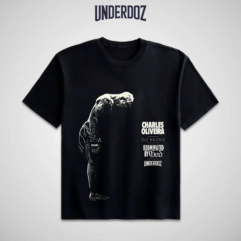 UFC Men's Charles Oliveira THE BOW Graphic Tee, Soft 100% Cotton Street Wear Top, Vintage Sports Cotton Shirt, Heavy Cotton Classic Fit Shirt, Gift for UFC Lovers, Casual Fan Gift