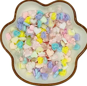 Heart Mix Mini Charms for DIY, No Hole, Nail Art, Nail Charms, Hobbies- 20ML