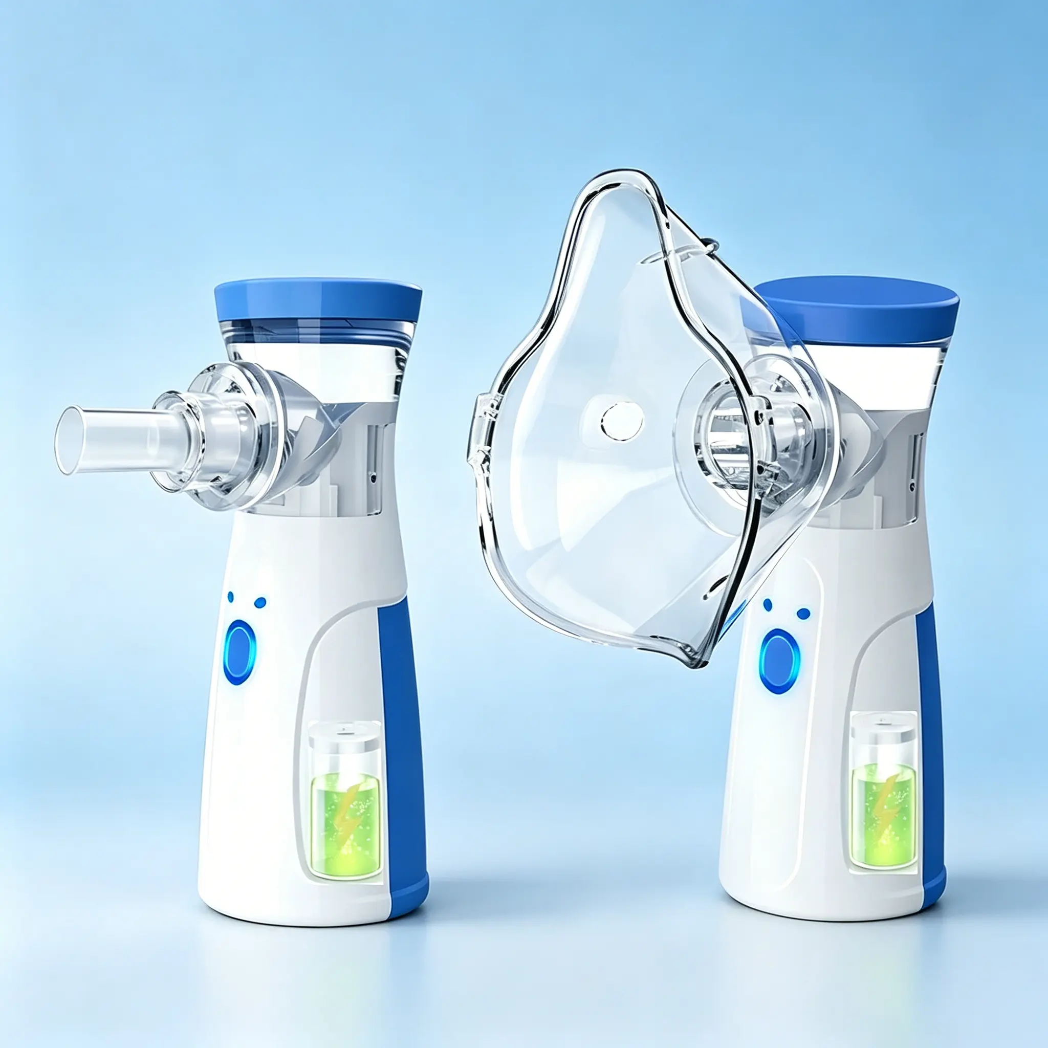2PCS Cordless Personal Mist Diffuser with 400mAh High-Capacity Battery, No Disposable Batteries Required, Fine Mist Output, Lightweight & Silent Travel-Friendly Device