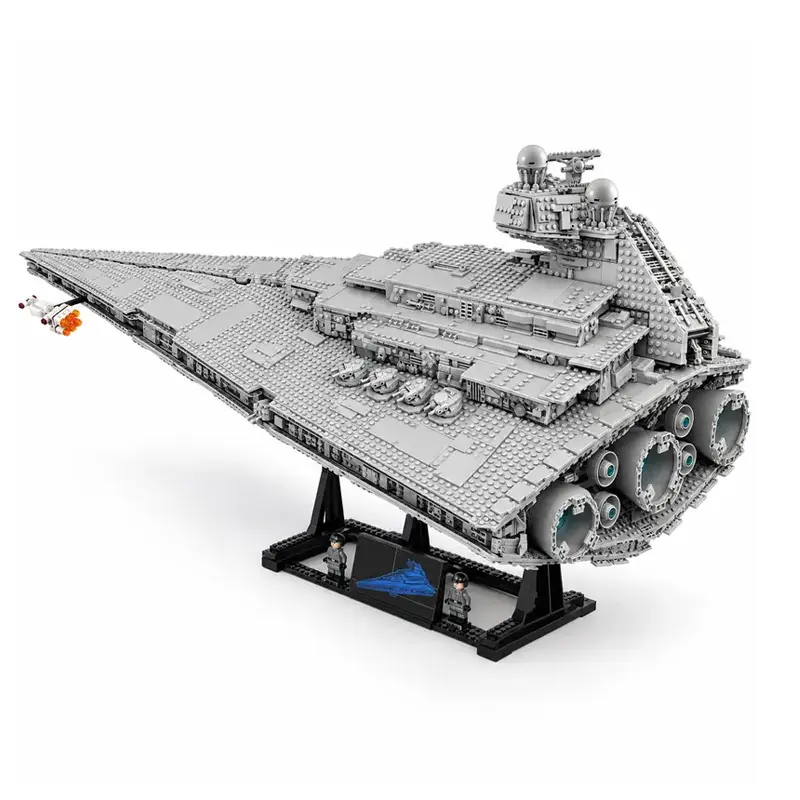 4784 Pcs Sci-Fi Galactic Dreadnought Building Set, Massive Grey Star Battlecruiser Model with Display Stand & Detailed Engines, Advanced Adult Hobby Display