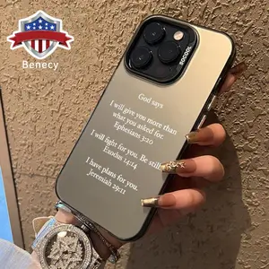 Selected Bible Passages Pattern Phone Case for iPhone  17 15 16 14 Pro Max 13 12 11 XR XS Plus Air E Shockproof Anti-Scratch Durable PC Back Protective Cover Cellphone Protective